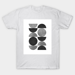 Black and White Retro Scandinavian T-Shirt